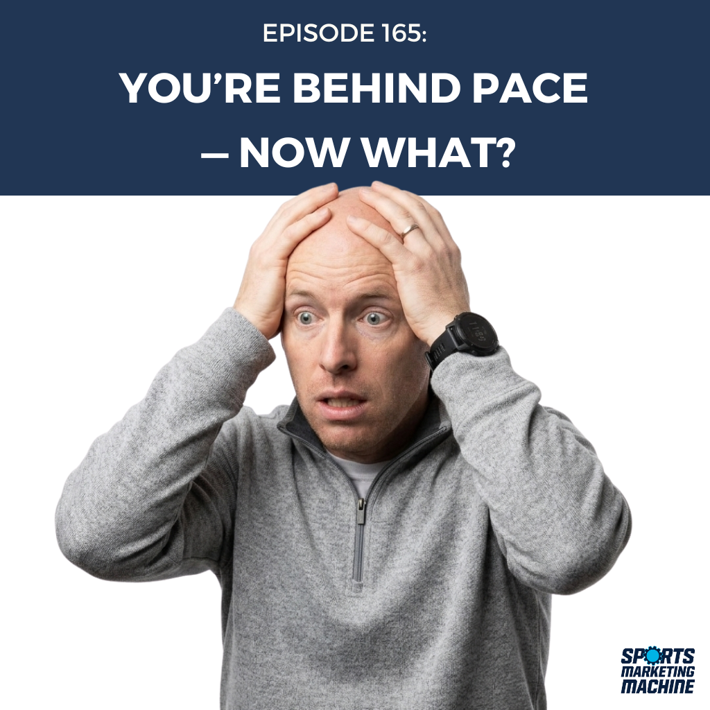 You're halfway through the season and the pacing report says you're behind — maybe way behind. This episode breaks down the three levels of being behind pace, how to diagnose the actual problem instead of panic-marketing your way into a deeper hole, and the strategic paths forward depending on how far off target you really are. Jeremy shares a daily pacing tracker template and explains why protecting future value sometimes matters more than saving today.